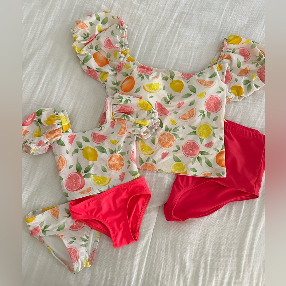 Mama & Mini Citrus Tankini Set - Toddler